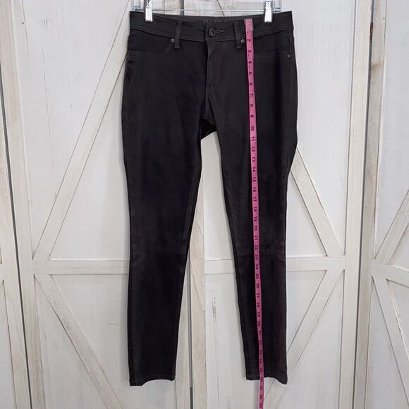 DL1961 Emma Power Legging  Lamb Leather & Coated In Birmingham Size 28 - Picture 9 of 15